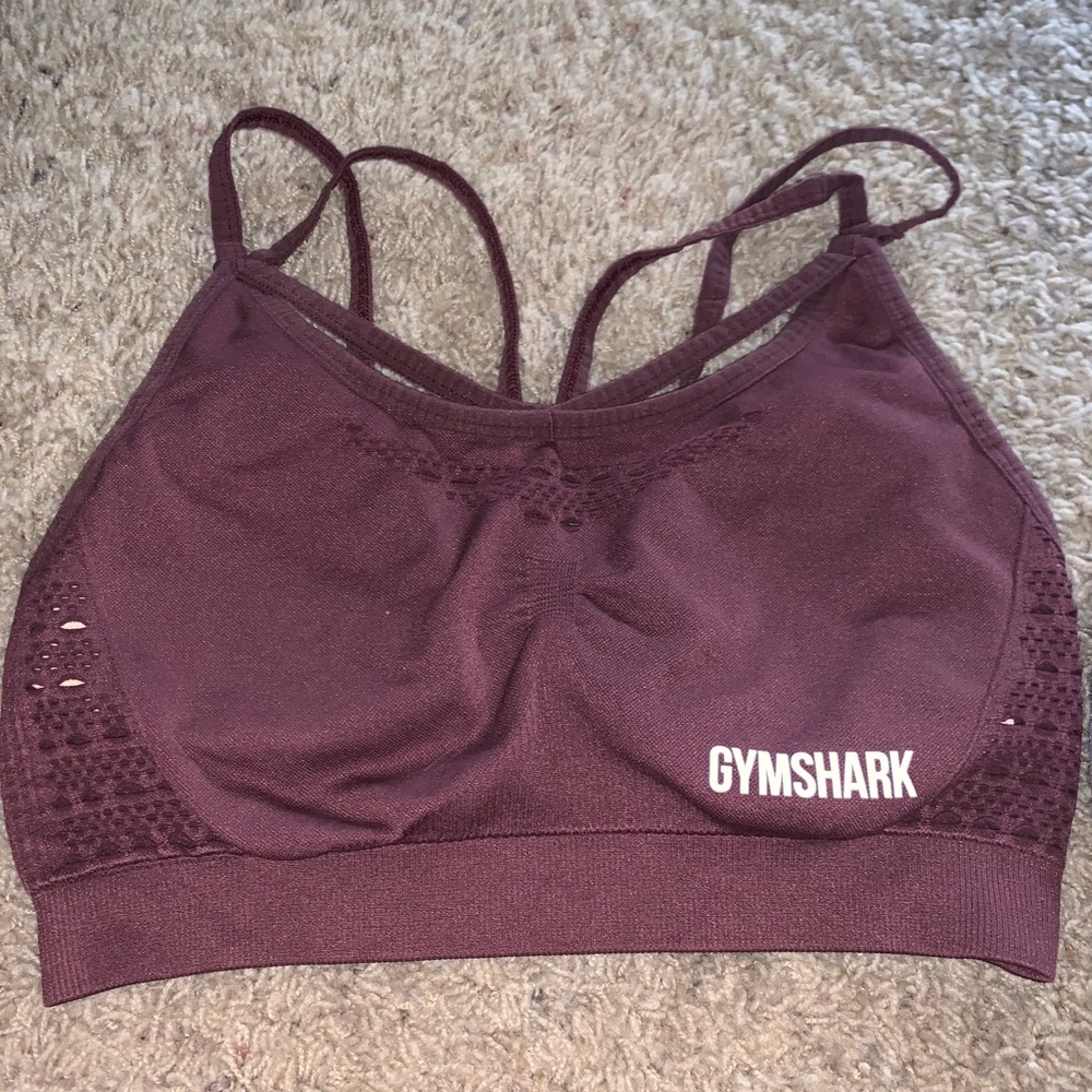 Maroon OG seamless bra gymshark